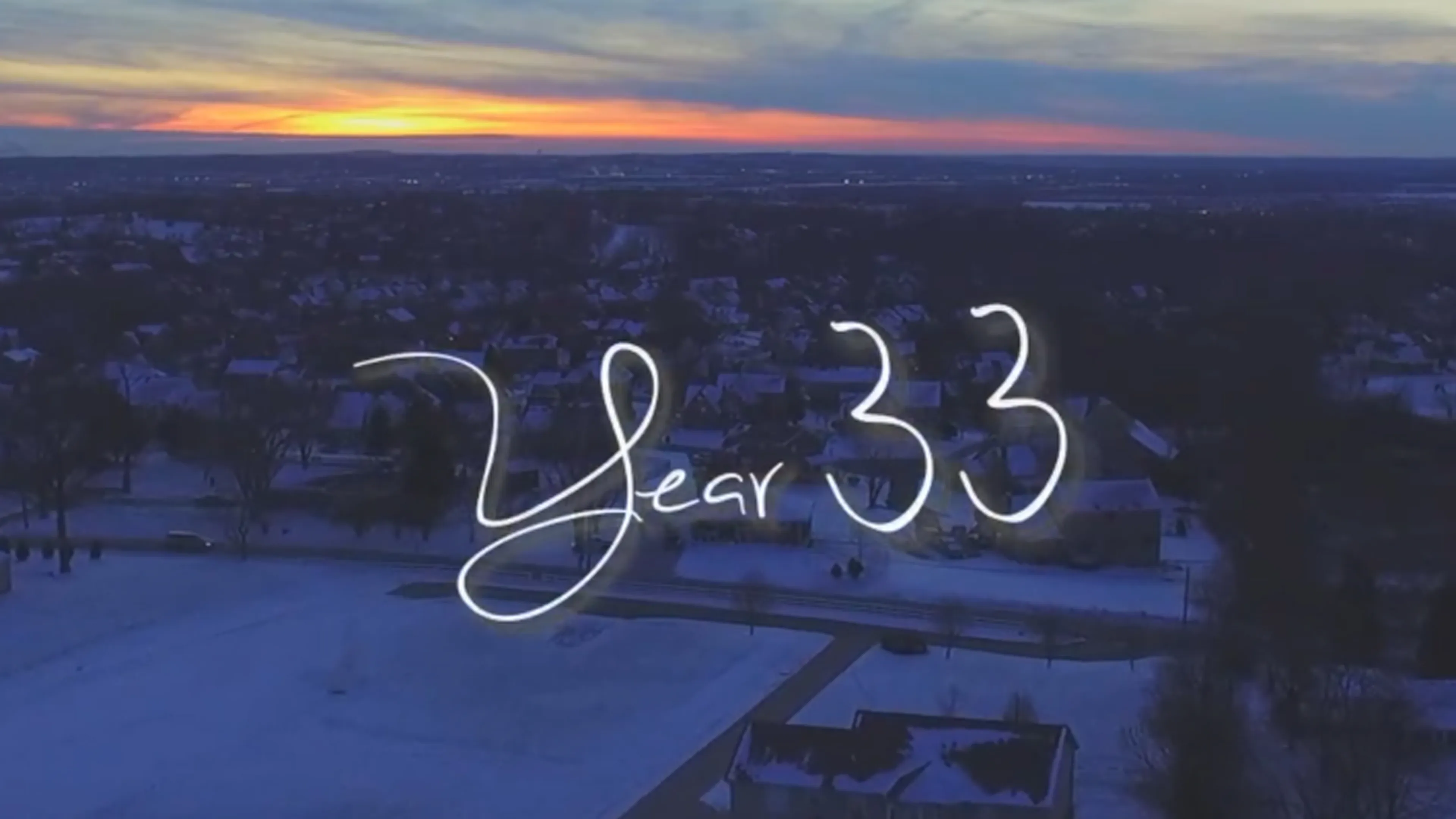 Year 33 poster